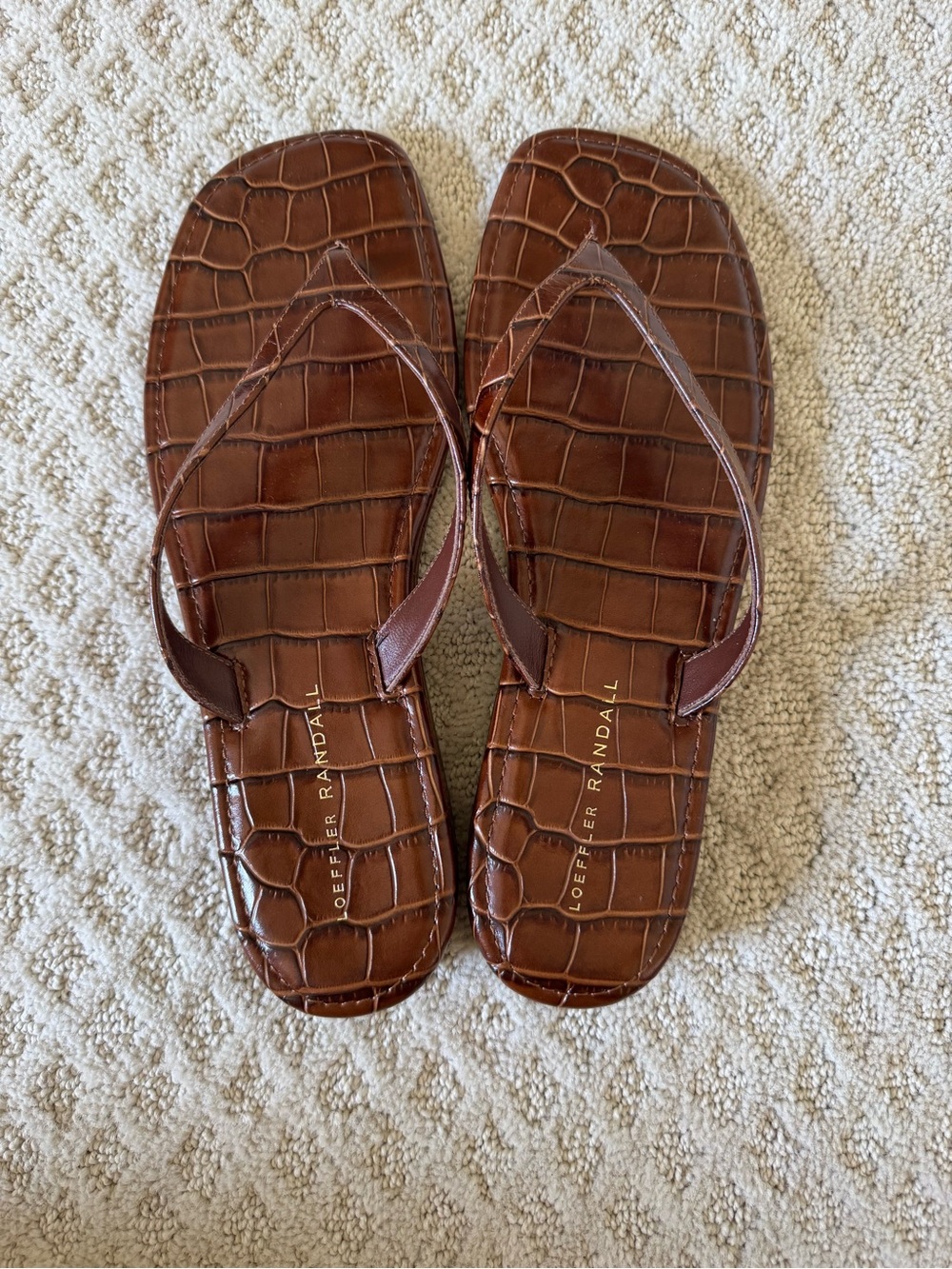 Loeffler Randall Crocodile Sandals